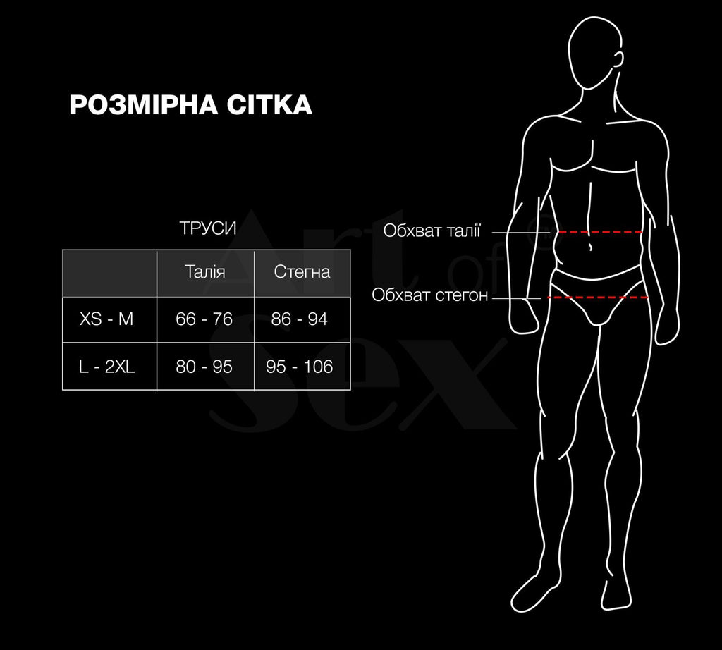 Чоловічі труси з сітки Art of Sex Demir