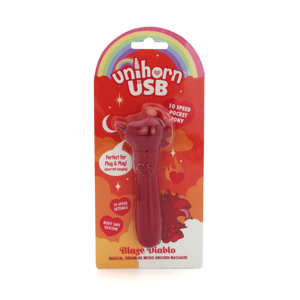 Вібратор-єдиноріжка Unihorn USB Bullet - Blaze Diablo віброкуля