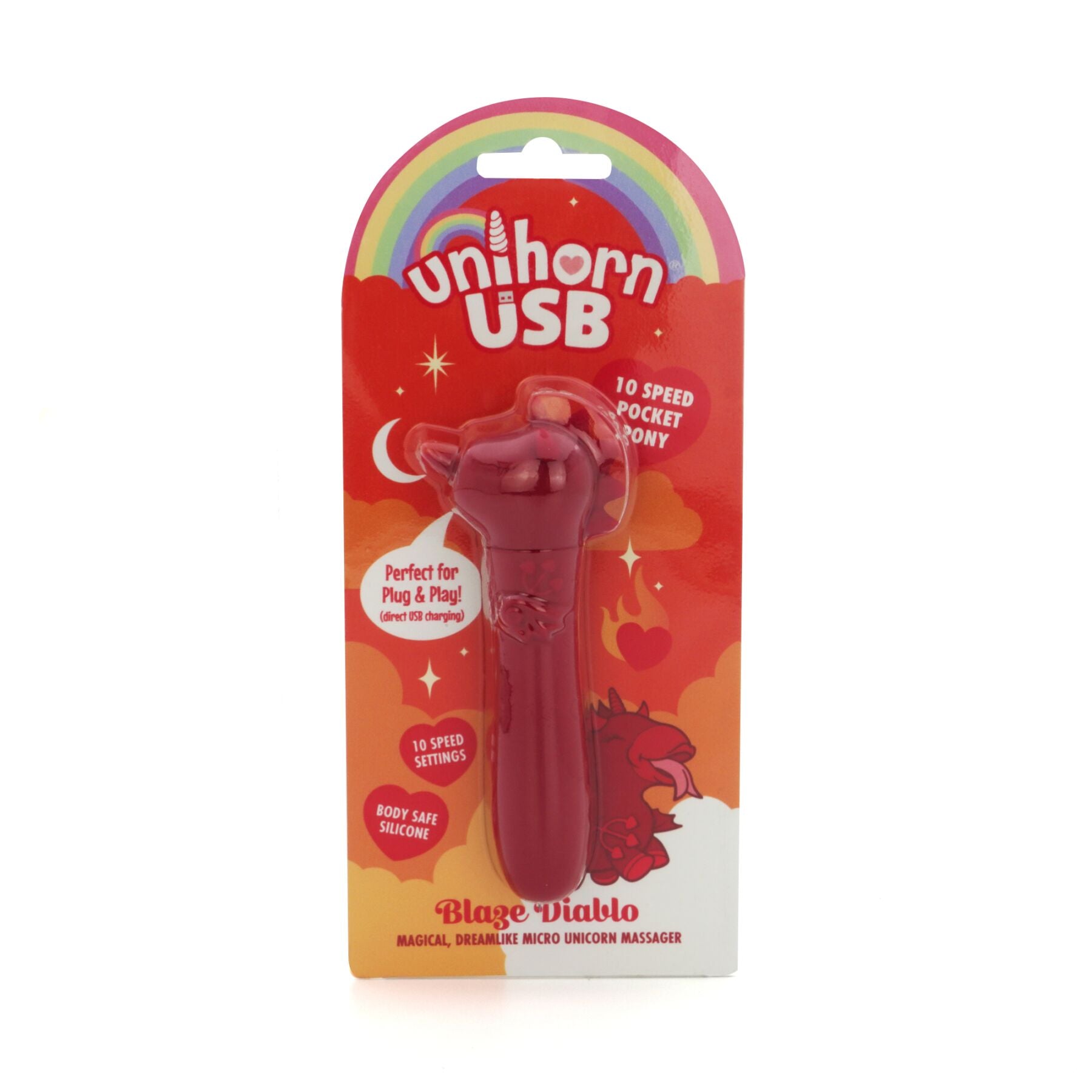 Вібратор-єдиноріжка Unihorn USB Bullet - Blaze Diablo віброкуля