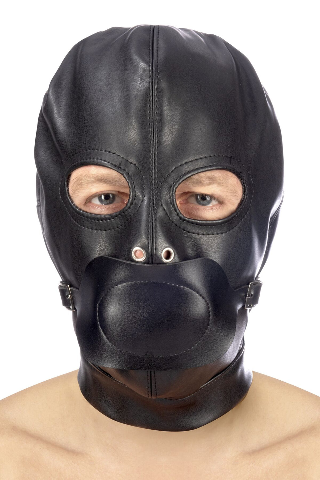 Капюшон з кляпом для БДСМ Fetish Tentation BDSM hood in