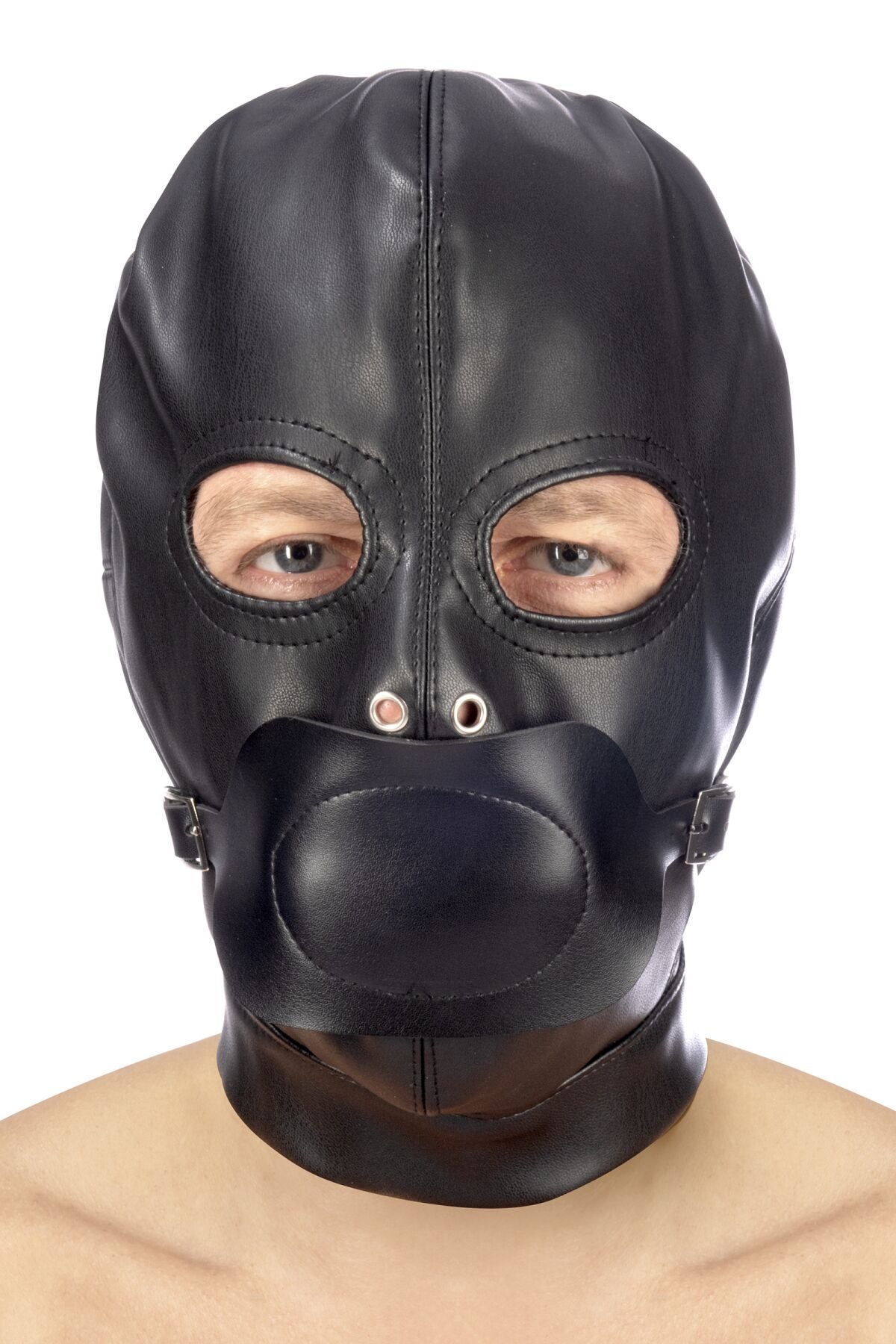 Капюшон з кляпом для БДСМ Fetish Tentation BDSM hood in