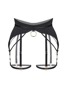 Lunari Black Пояс для панчох