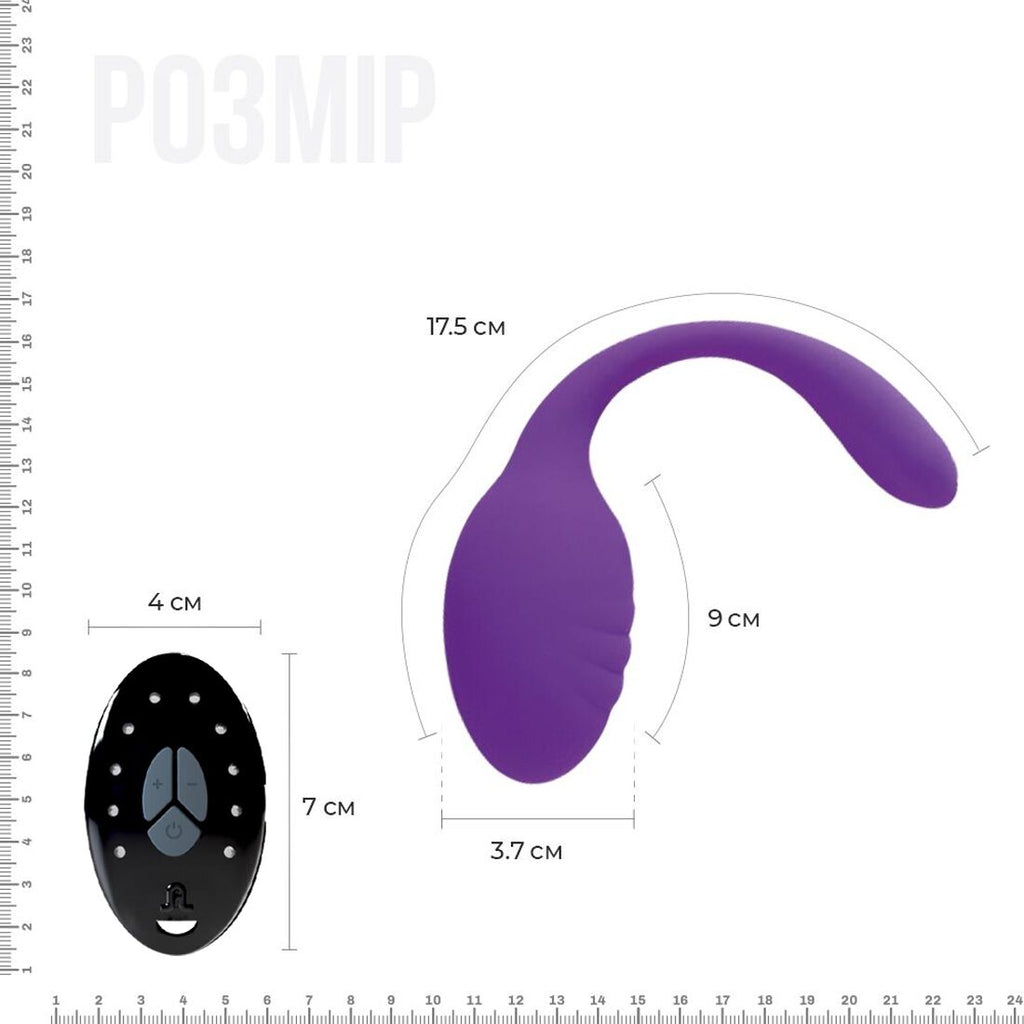 Віброяйце зі стимулятором клітора Adrien Lastic Smart Dream II з пультом LRS