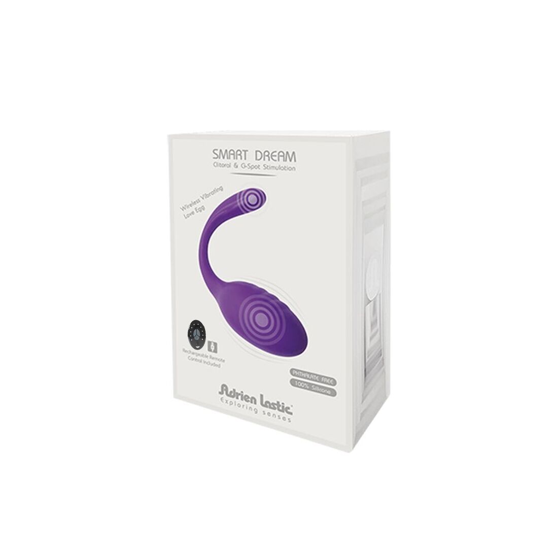 Віброяйце зі стимулятором клітора Adrien Lastic Smart Dream II з пультом LRS