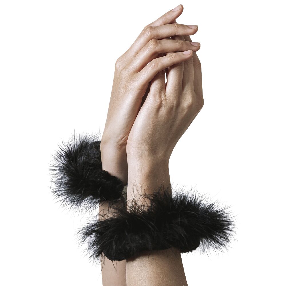 Наручники металеві Adrien Lastic Handcuffs з чорним
