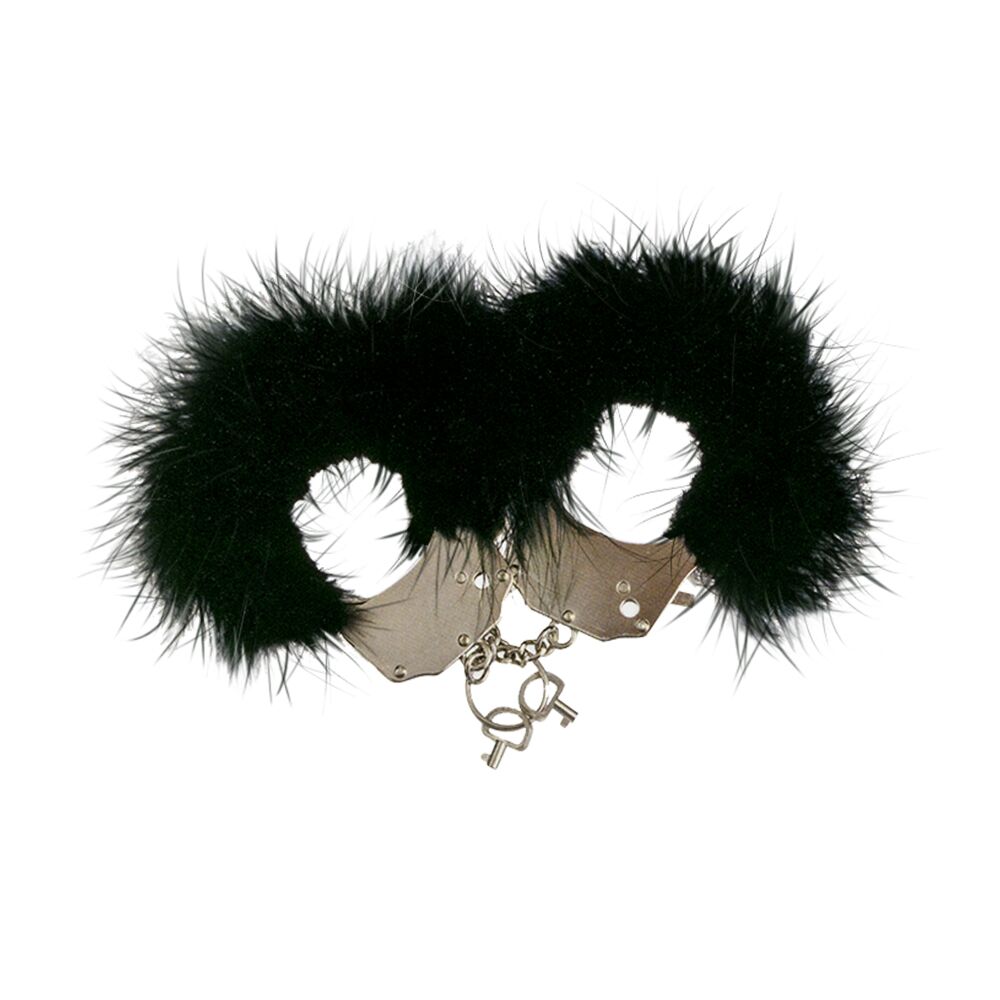 Наручники металеві Adrien Lastic Handcuffs з чорним
