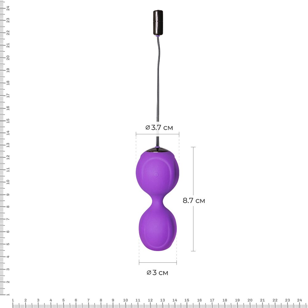 Вагінальні кульки з вібрацією Adrien Lastic Kegel Vibe