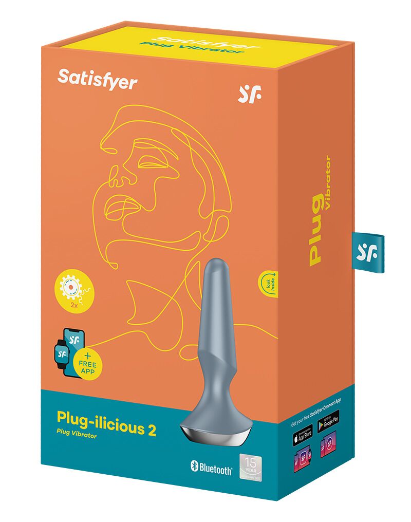 Анальна смарт-вібропробка Satisfyer Plug-ilicious 2 Ice