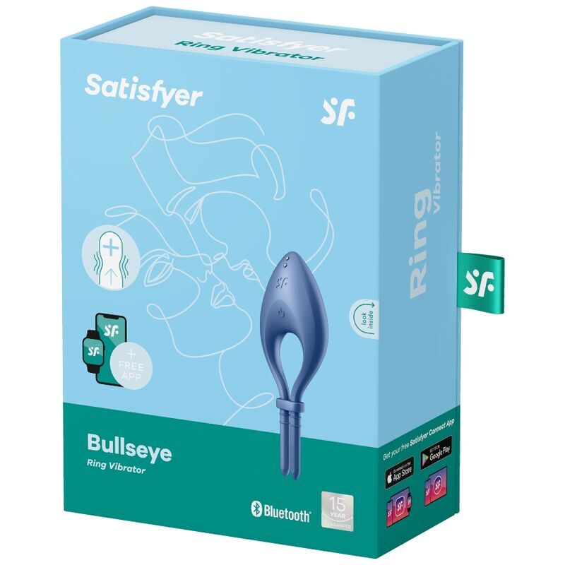 Ерекційне смарт-віброкільце ласо з регулюванням розміру Satisfyer Bullseye
