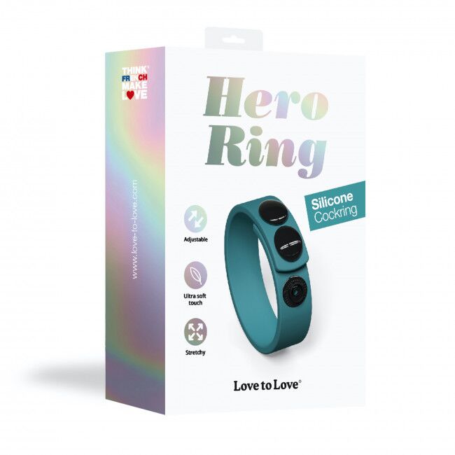 Регульоване ерекційне кільце на кнопках Love To Love HERO RING