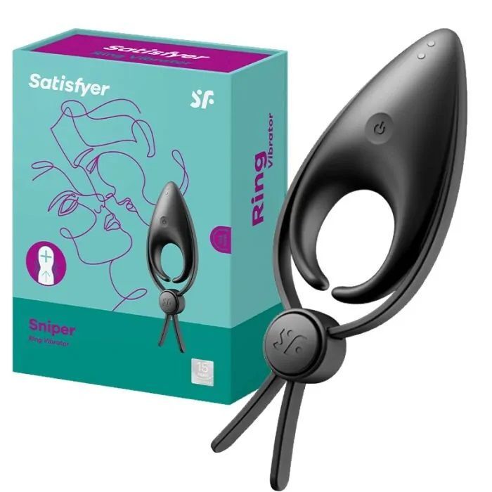 Ерекційне віброкільце-ласо з регулюванням розміру Satisfyer Sniper