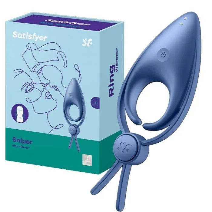 Ерекційне віброкільце-ласо з регулюванням розміру Satisfyer Sniper