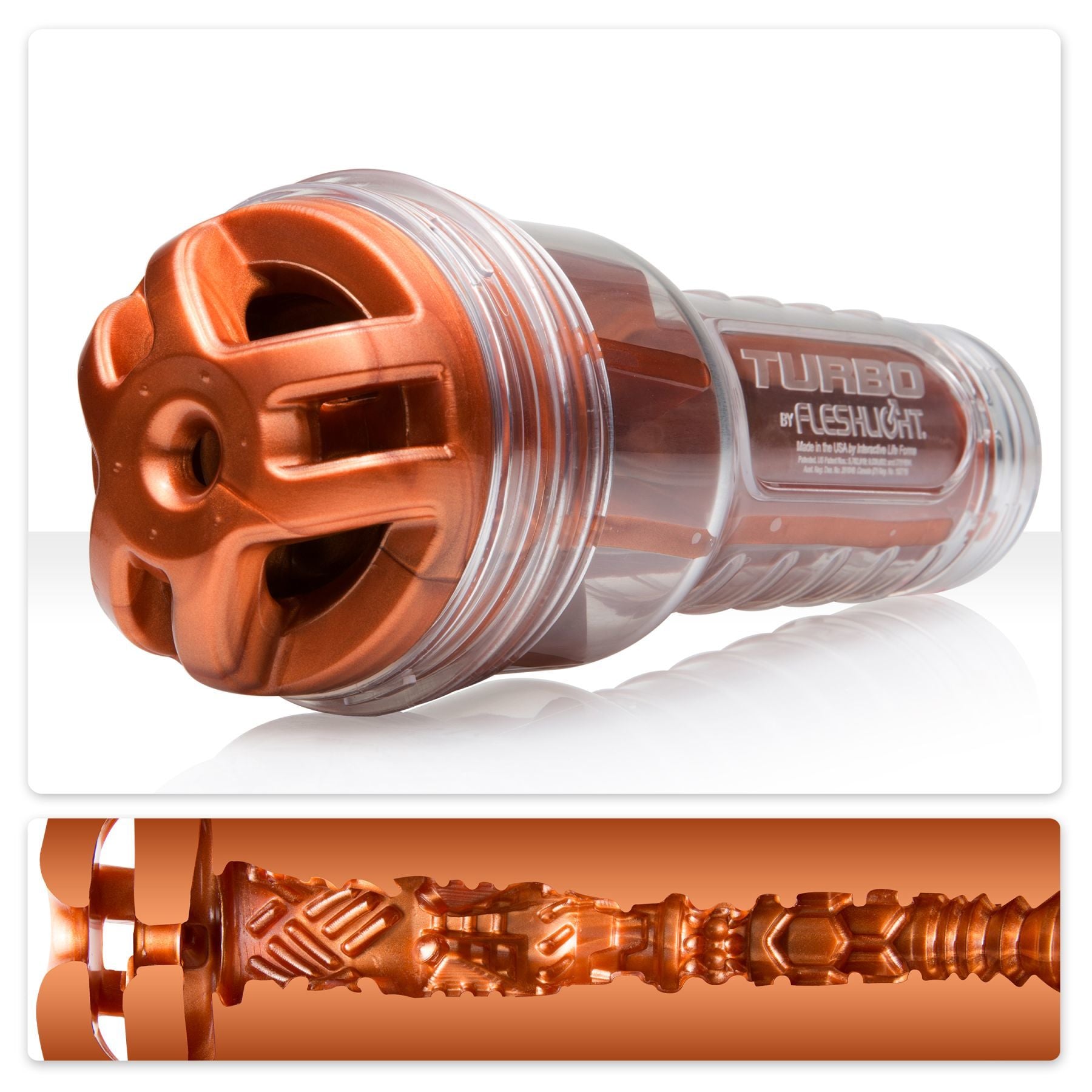 Мастурбатор Fleshlight Turbo Ignition Copper імітатор мінету
