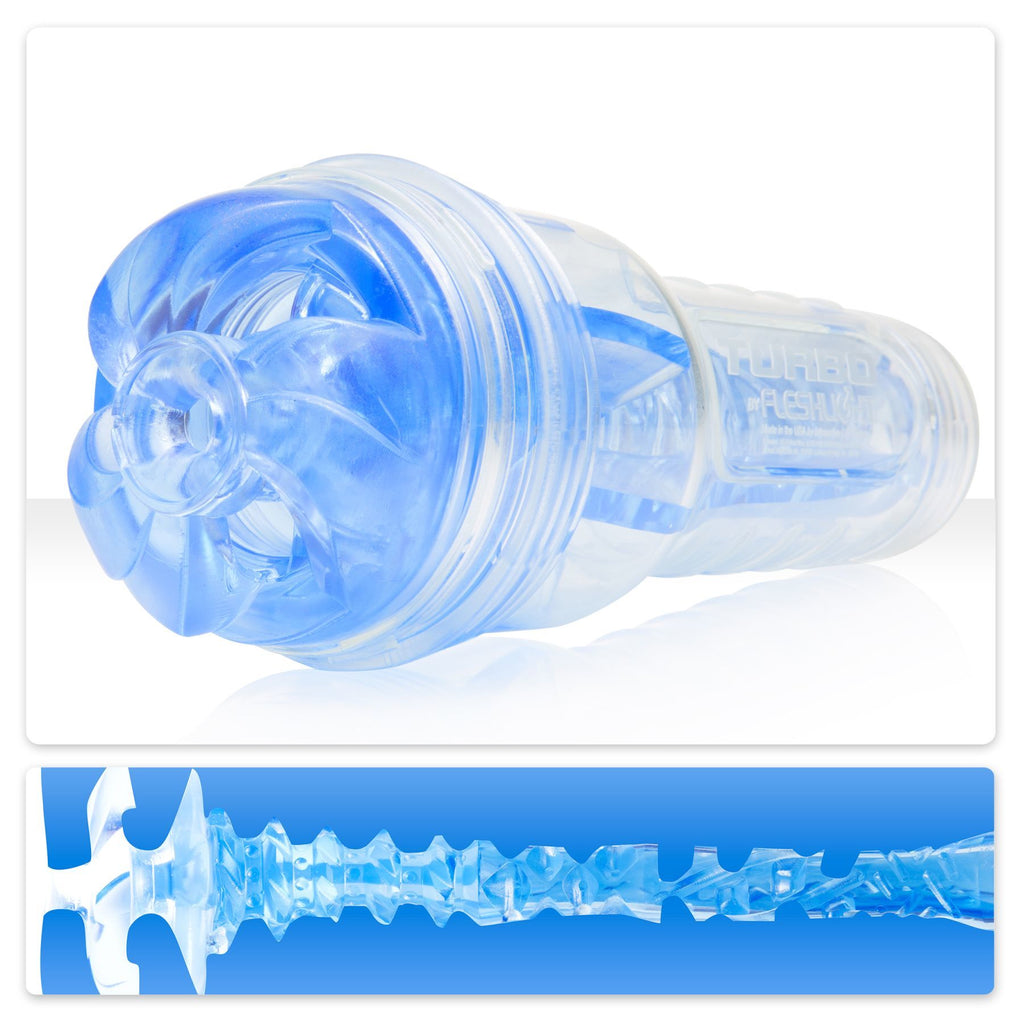Мастурбатор Fleshlight Turbo Thrust Blue Ice імітатор мінету