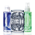 Мастурбатор Fleshlight Quickshot Vantage Value Pack змазка і засіб для чищення