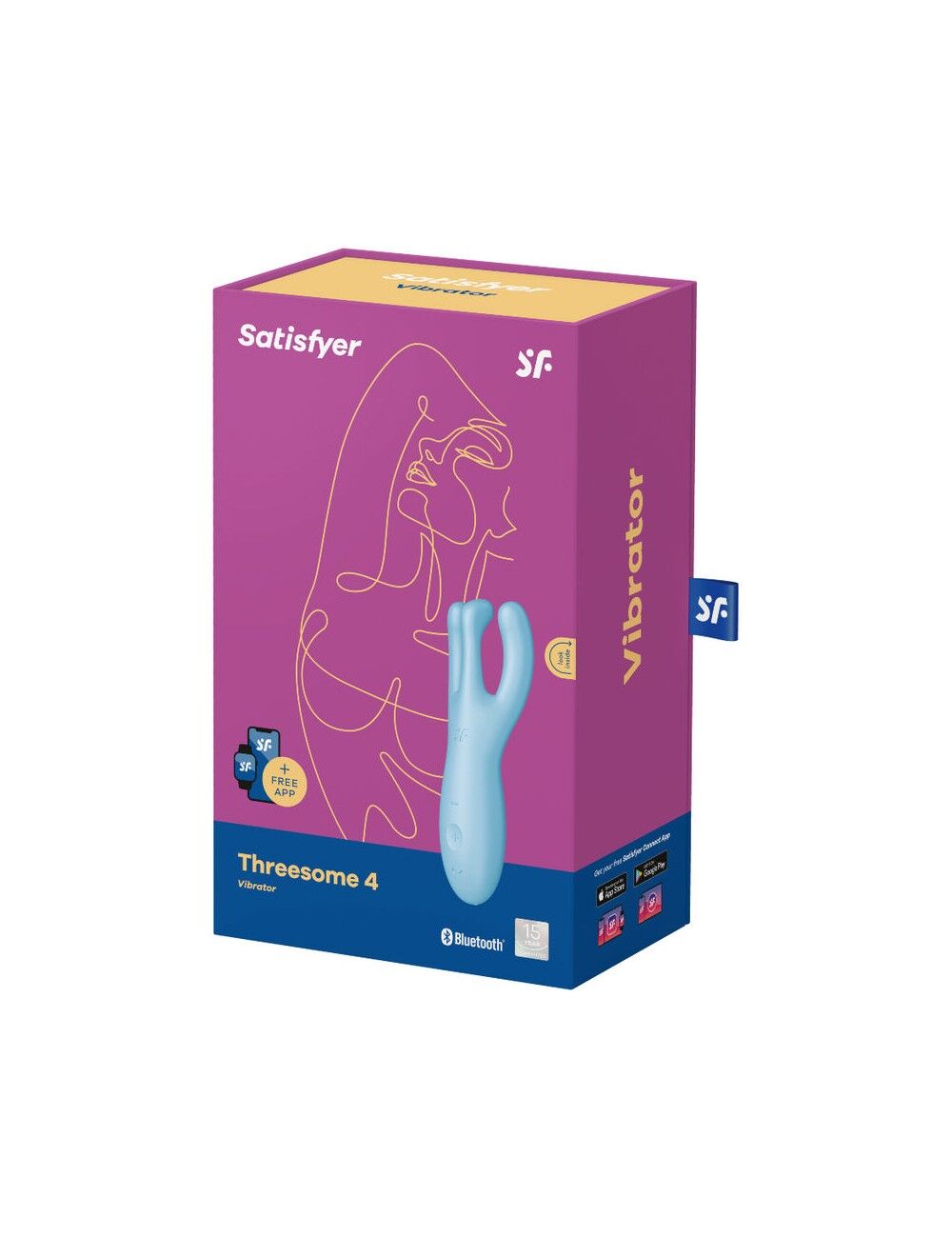 Кліторальний смарт-вібратор Satisfyer Threesome 4 з трьома пальчиками