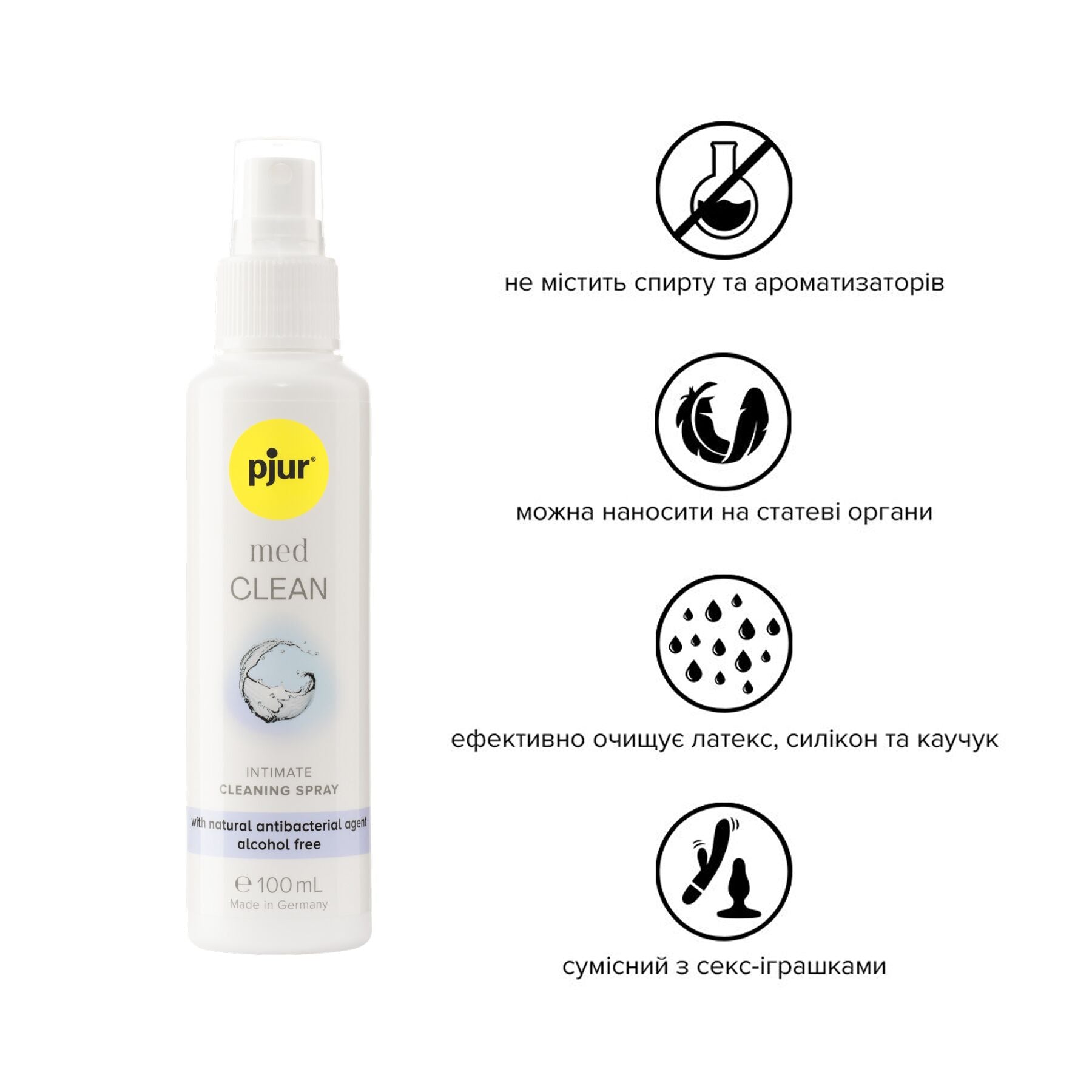 Очищувальний спрей Pjur med Clean Spray