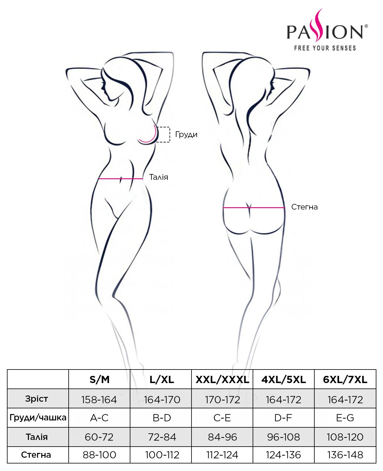 Боді Монокіні Відкритими Грудьми Passion