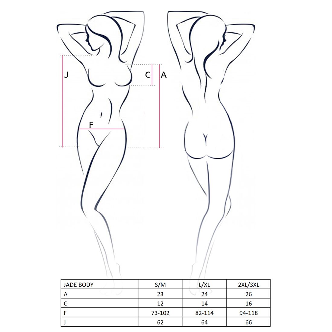 Відвертий боді з елементами стреп Passion Exclusive JADE BODY