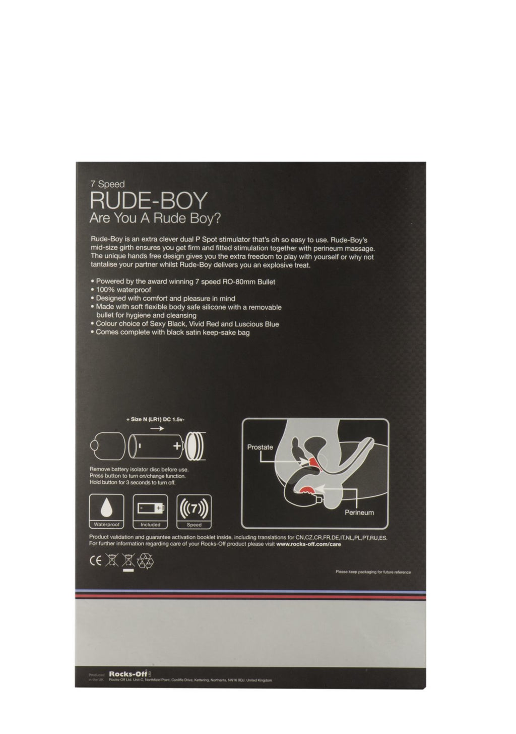 Вібромасажер простати Rocks Off Rude-Boy