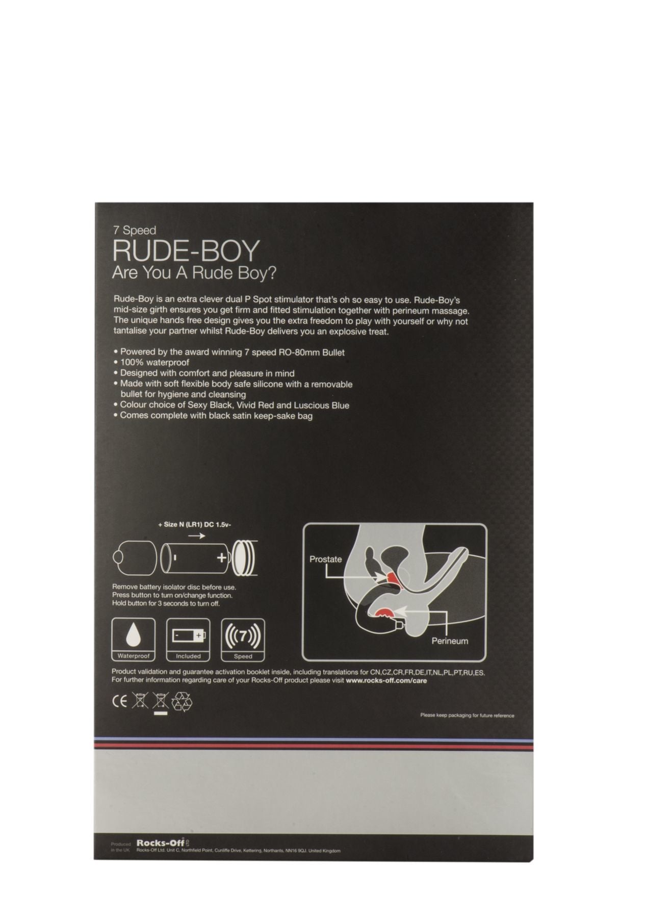 Вібромасажер простати Rocks Off Rude-Boy
