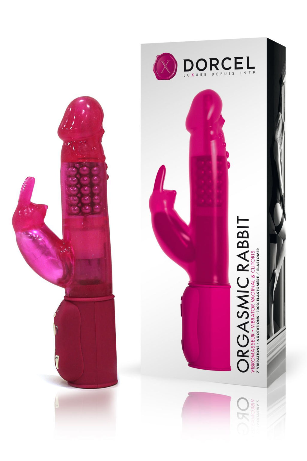 Вібратор-кролик Dorcel Orgasmic Rabbit з перлинним масажем