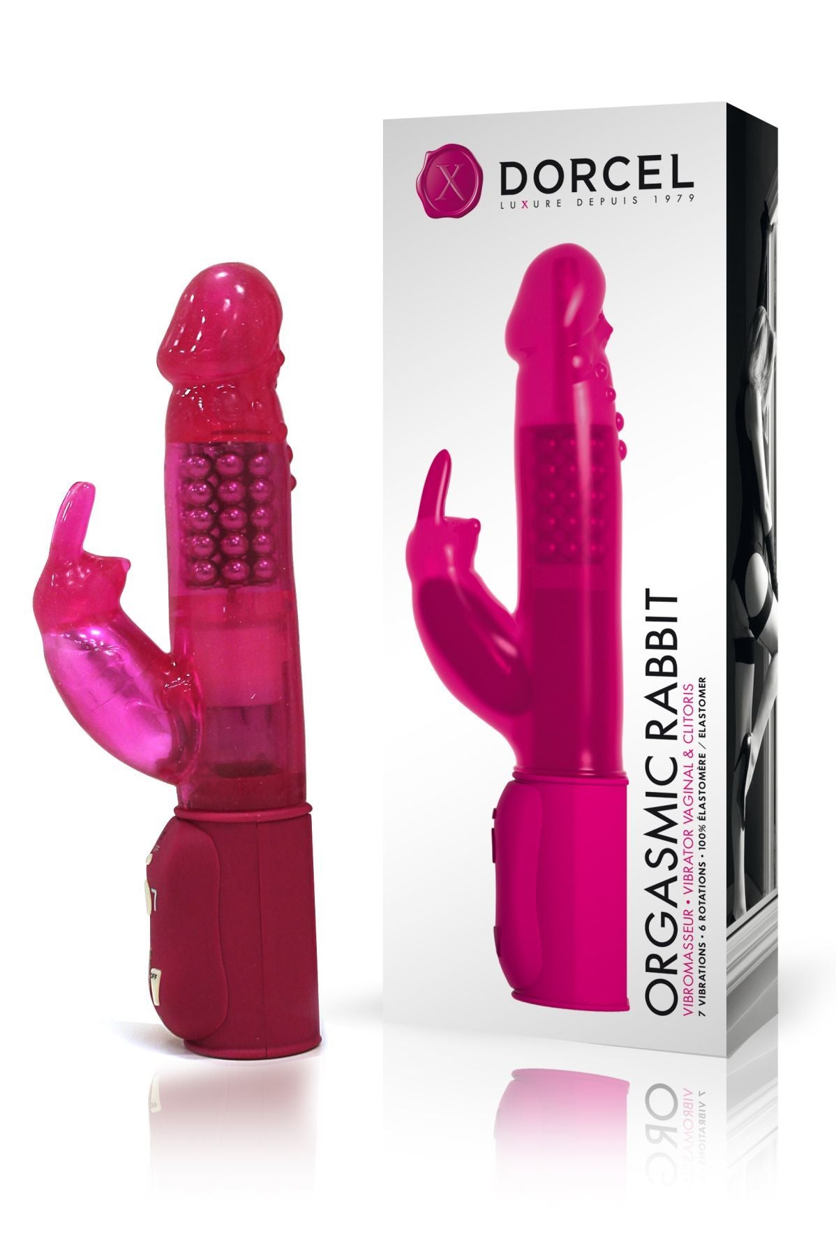 Вібратор-кролик Dorcel Orgasmic Rabbit з перлинним масажем