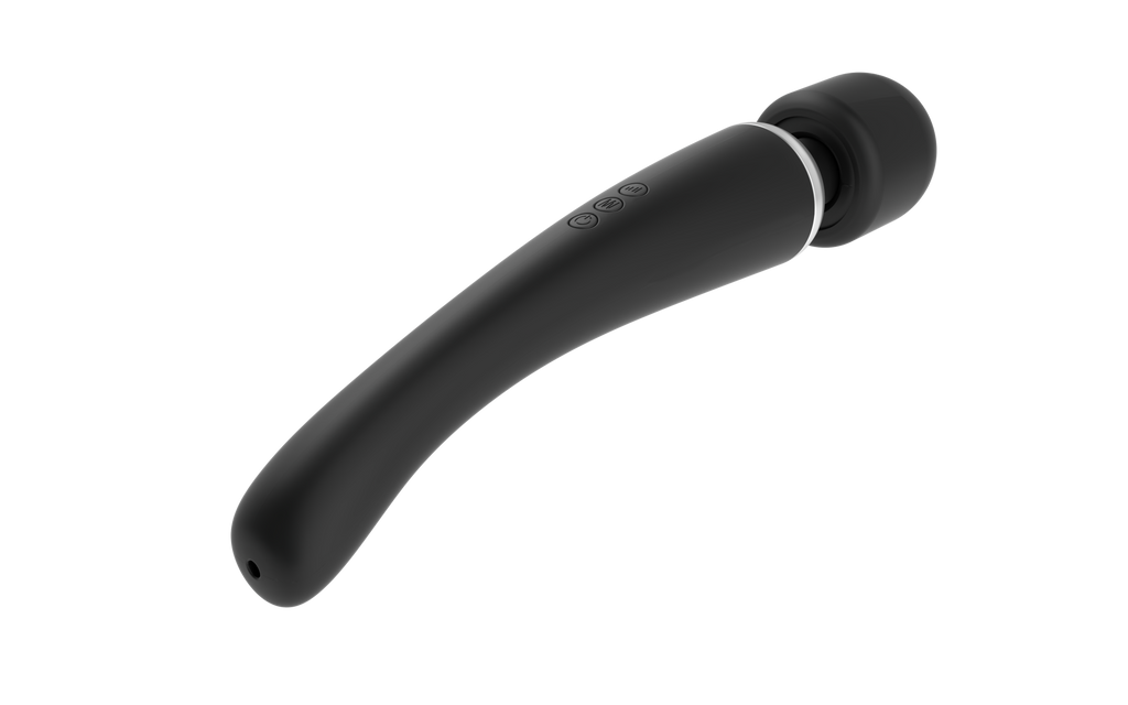 Потужний вібромасажер Dorcel Megawand Black перезаряджуваний