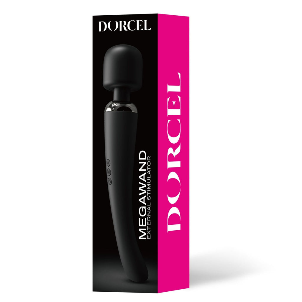 Потужний вібромасажер Dorcel Megawand Black перезаряджуваний