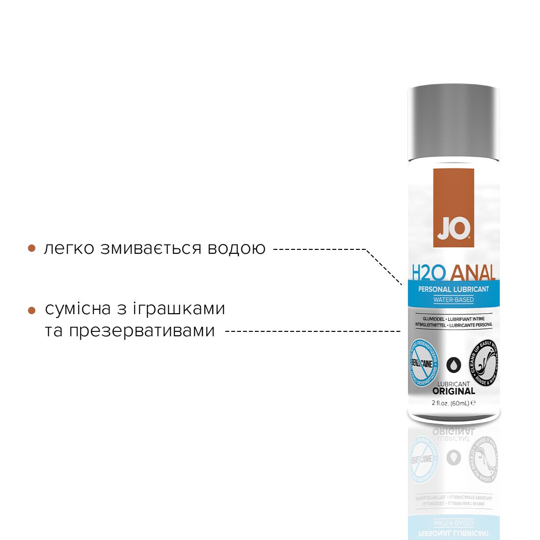 Анальний лубрикант JO ANAL H2O