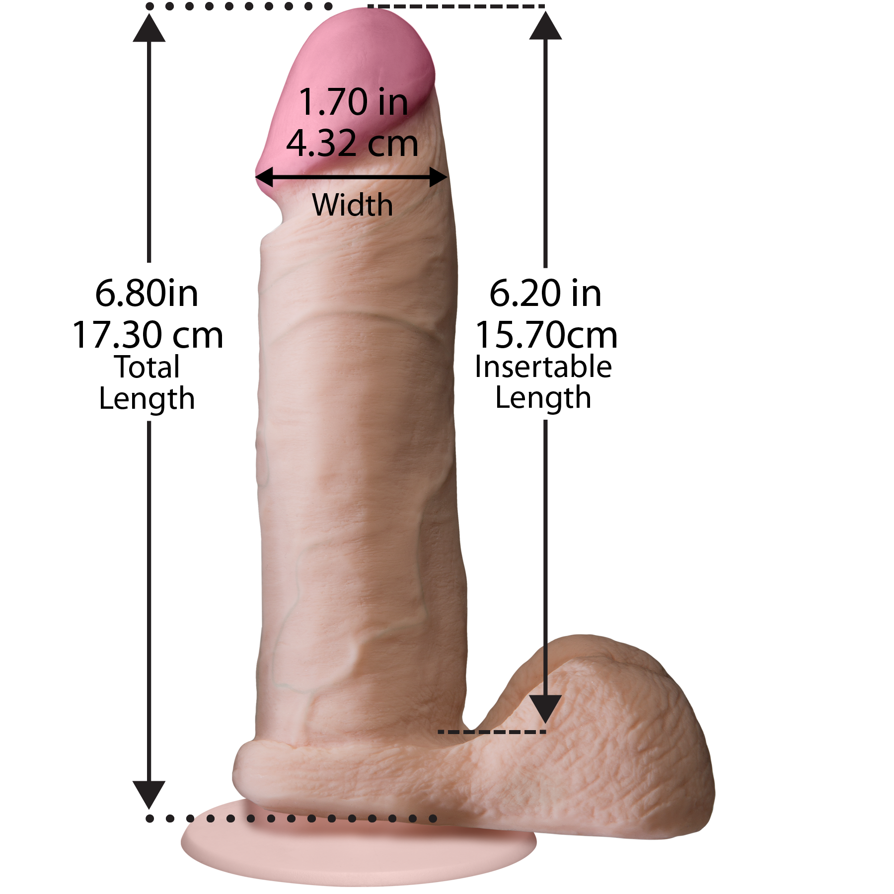 Фалоімітатор Doc Johnson The Realistic Cock 6 inch