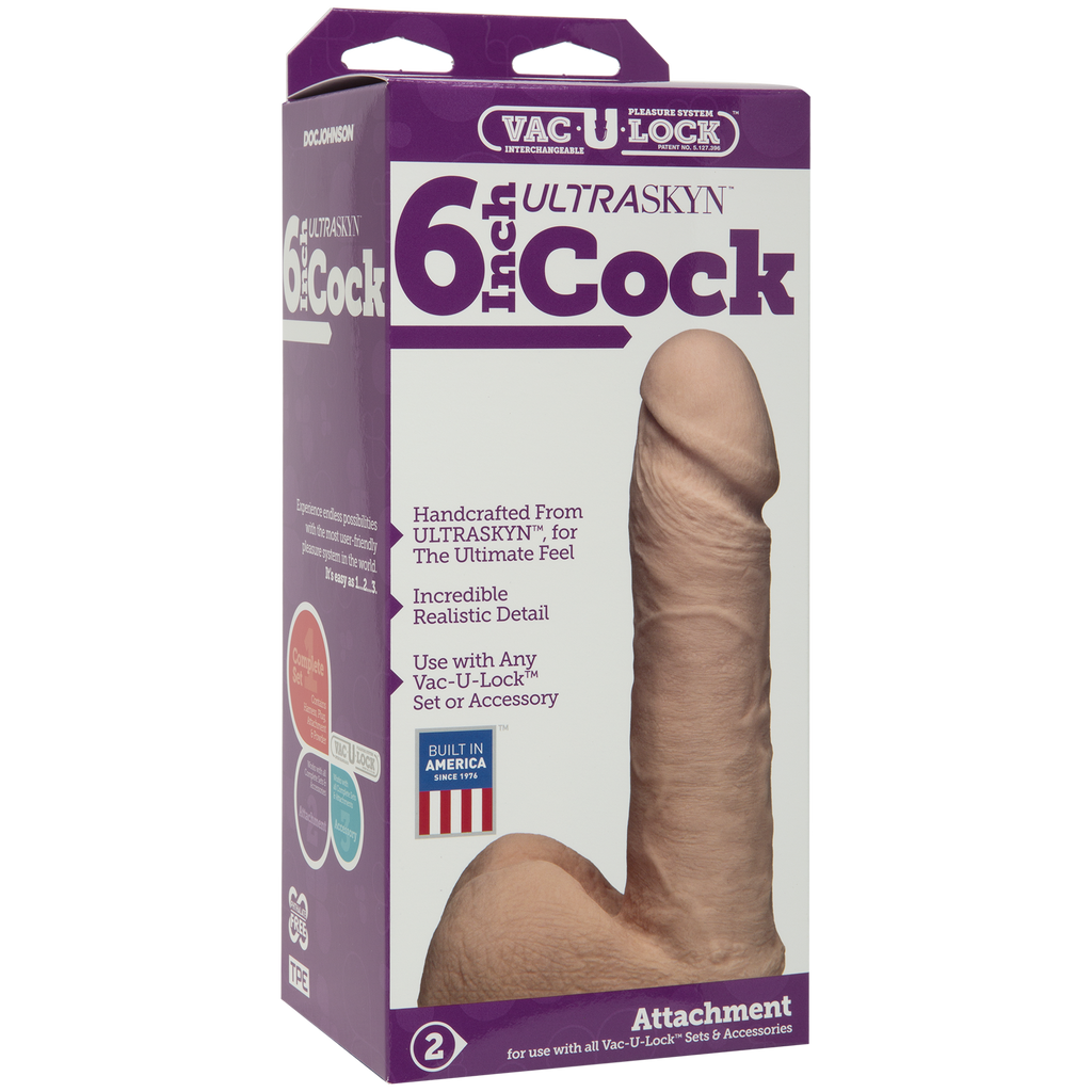 Фалоімітатор Doc Johnson Vac-U-Lock - 6 Inch ULTRASKYN Cock