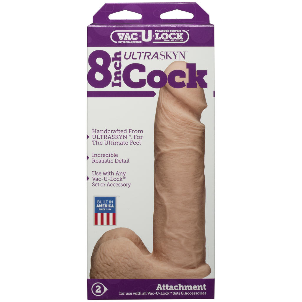 Фалоімітатор Doc Johnson Vac-U-Lock - 8 Inch ULTRASKYN Cock