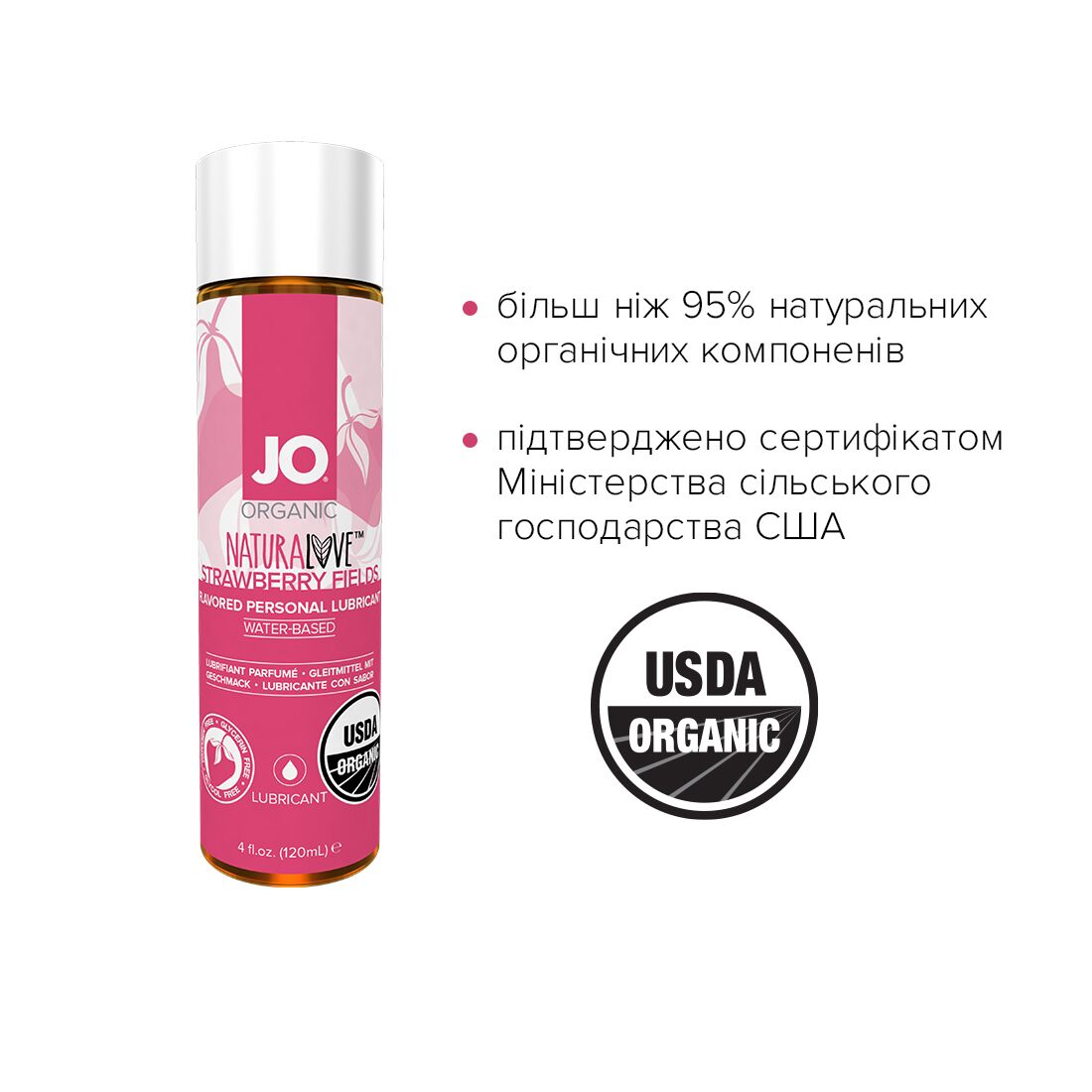 Лубрикант на водній основі JO NATURALOVE