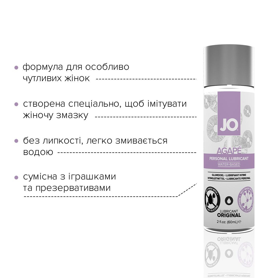 Лубрикант на водній основі JO AGAPE
