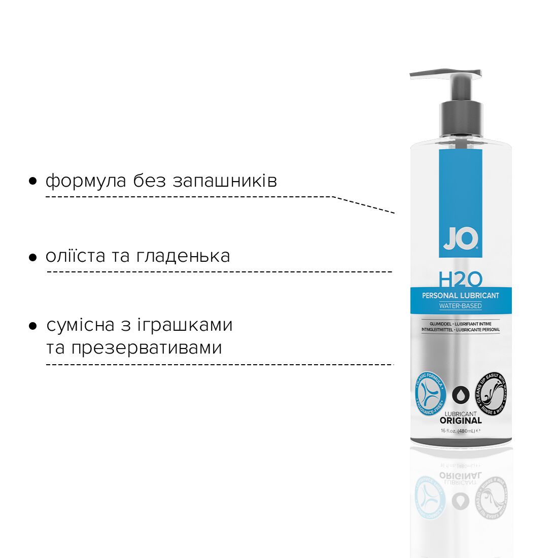 Лубрикант на водній основі JO H2O Original