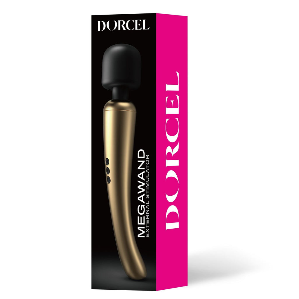 Потужний вібромасажер Dorcel Megawand Gold який перезаряджається