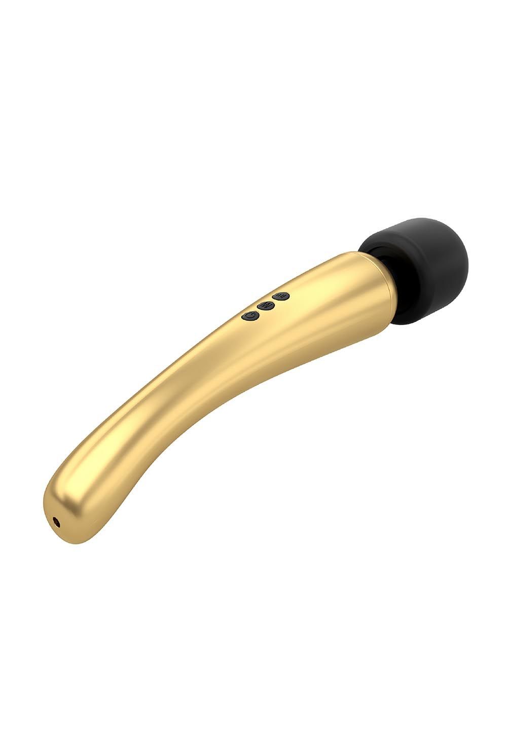 Потужний вібромасажер Dorcel Megawand Gold який перезаряджається