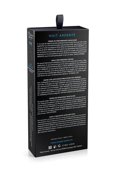 Збуджувальний крем для пеніса Plaisirs Secrets Nuit Ardente