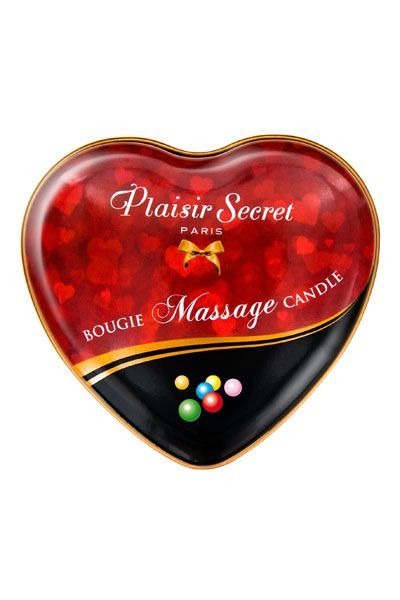 Масажна свічка-серце Plaisirs Secrets