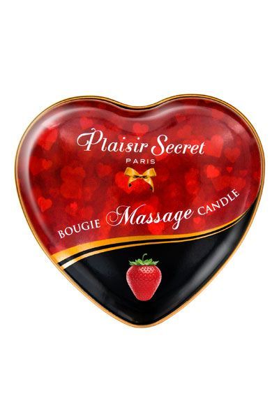 Масажна свічка-серце Plaisirs Secrets