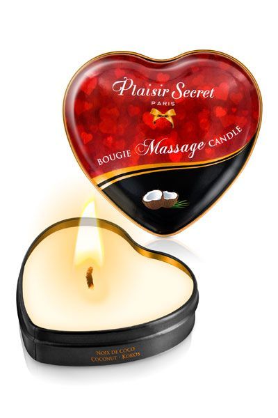 Масажна свічка-серце Plaisirs Secrets