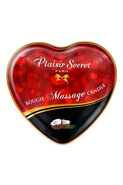 Масажна свічка-серце Plaisirs Secrets