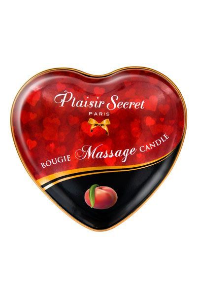 Масажна свічка-серце Plaisirs Secrets