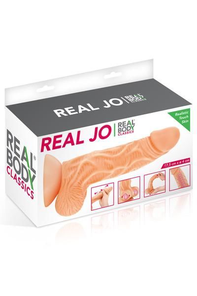 Фалоімітатор із рухомою крайньою плоттю Real Body Real JO