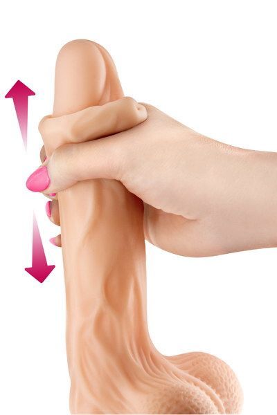 Фалоімітатор із рухомою крайньою плоттю Real Body Real JO