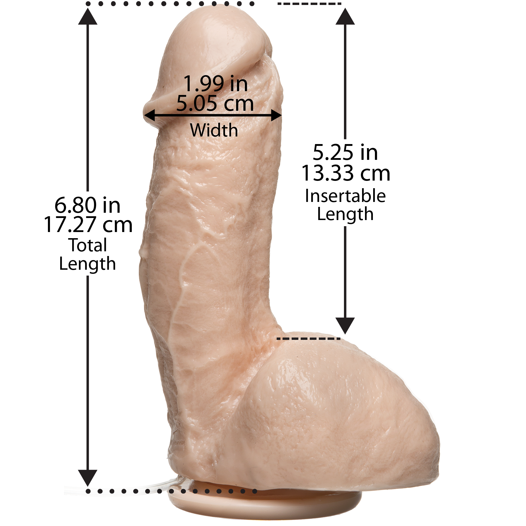 Фалоімітатор, що кінчає Doc Johnson The Amazing Squirting Realistic Cock