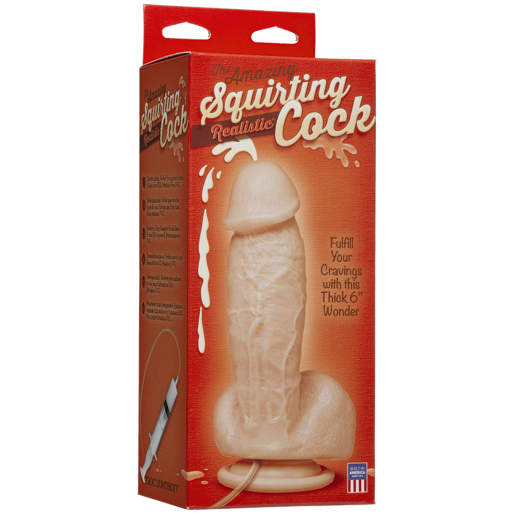 Фалоімітатор, що кінчає Doc Johnson The Amazing Squirting Realistic Cock