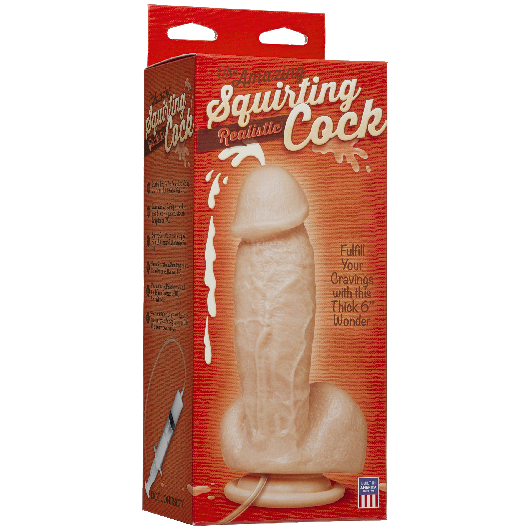 Фалоімітатор, що кінчає Doc Johnson The Amazing Squirting Realistic Cock