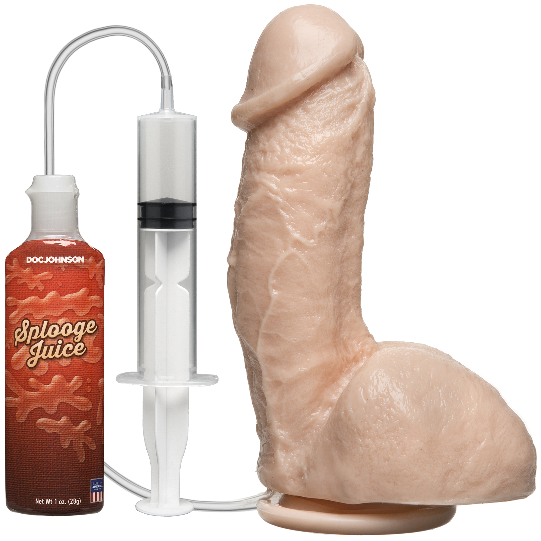 Фалоімітатор, що кінчає Doc Johnson The Amazing Squirting Realistic Cock